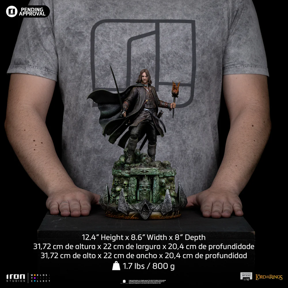 Digital Pre-Order - Statue Aragorn Unleashed - The Lord of the Rings - Art Scale 1/10 - Iron Studios - Image 12