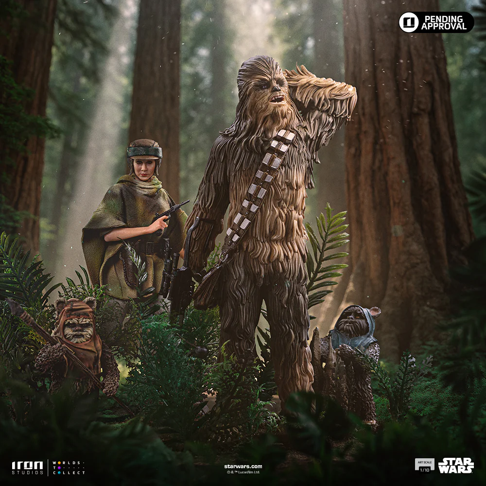 Pre-Order - Statue Chewbacca and Tokkat - Star Wars - Art Scale 1/10 - Iron Studios - Image 13