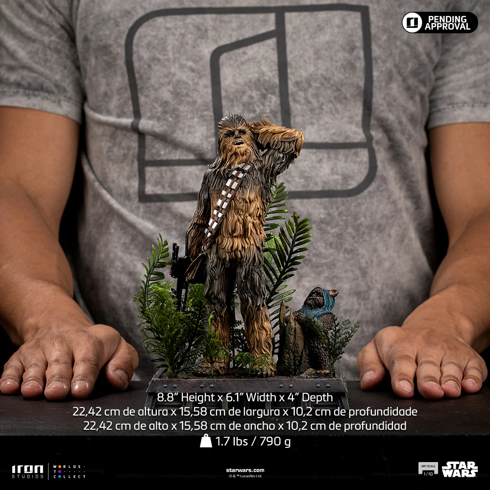 Pre-Order - Statue Chewbacca and Tokkat - Star Wars - Art Scale 1/10 - Iron Studios - Image 14