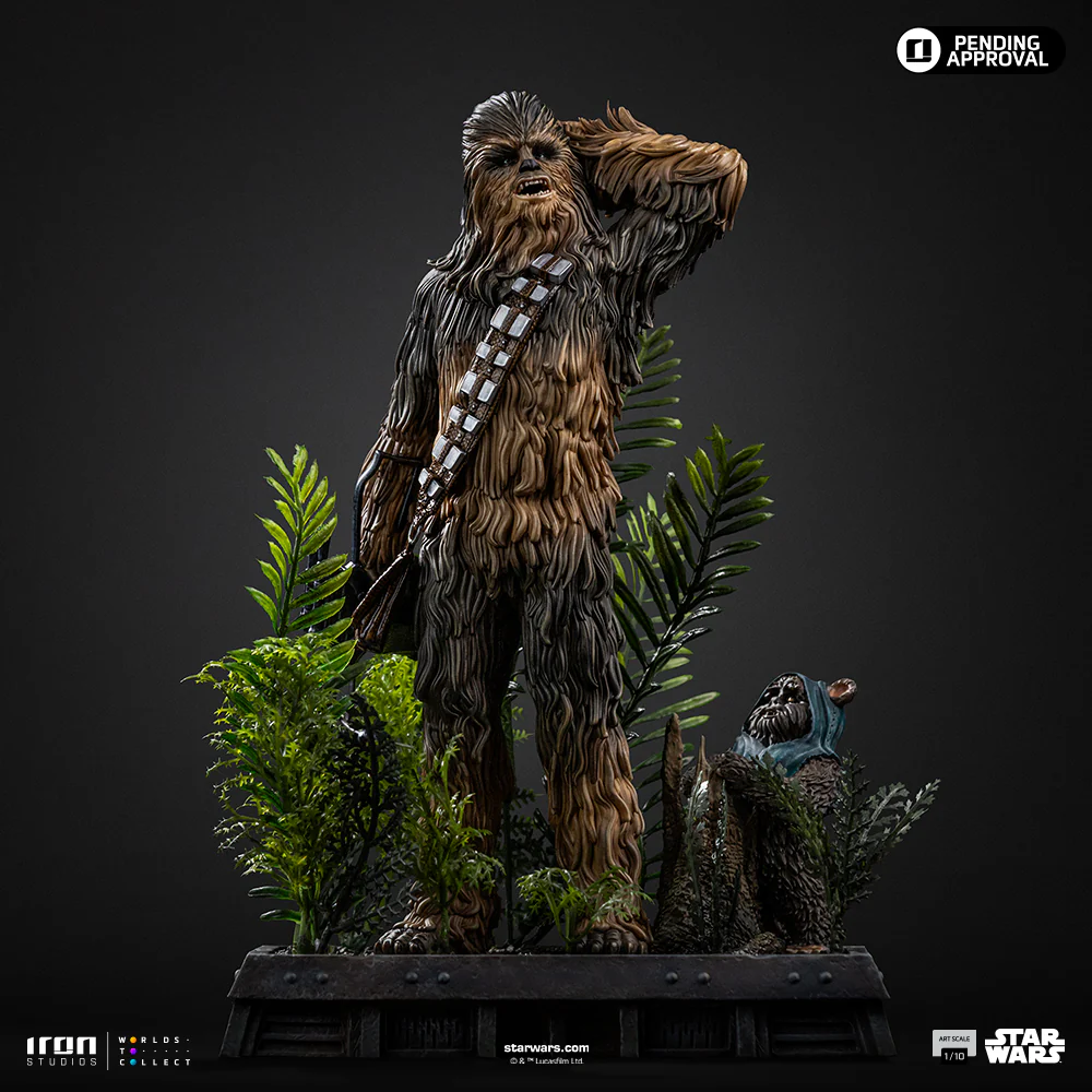 Pre-Order - Statue Chewbacca and Tokkat - Star Wars - Art Scale 1/10 - Iron Studios - Image 4