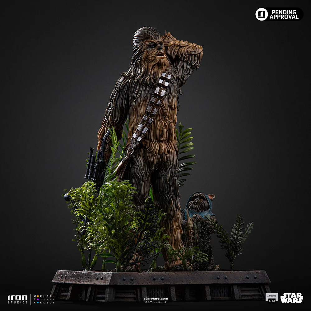 Pre-Order - Statue Chewbacca and Tokkat - Star Wars - Art Scale 1/10 - Iron Studios - Image 5