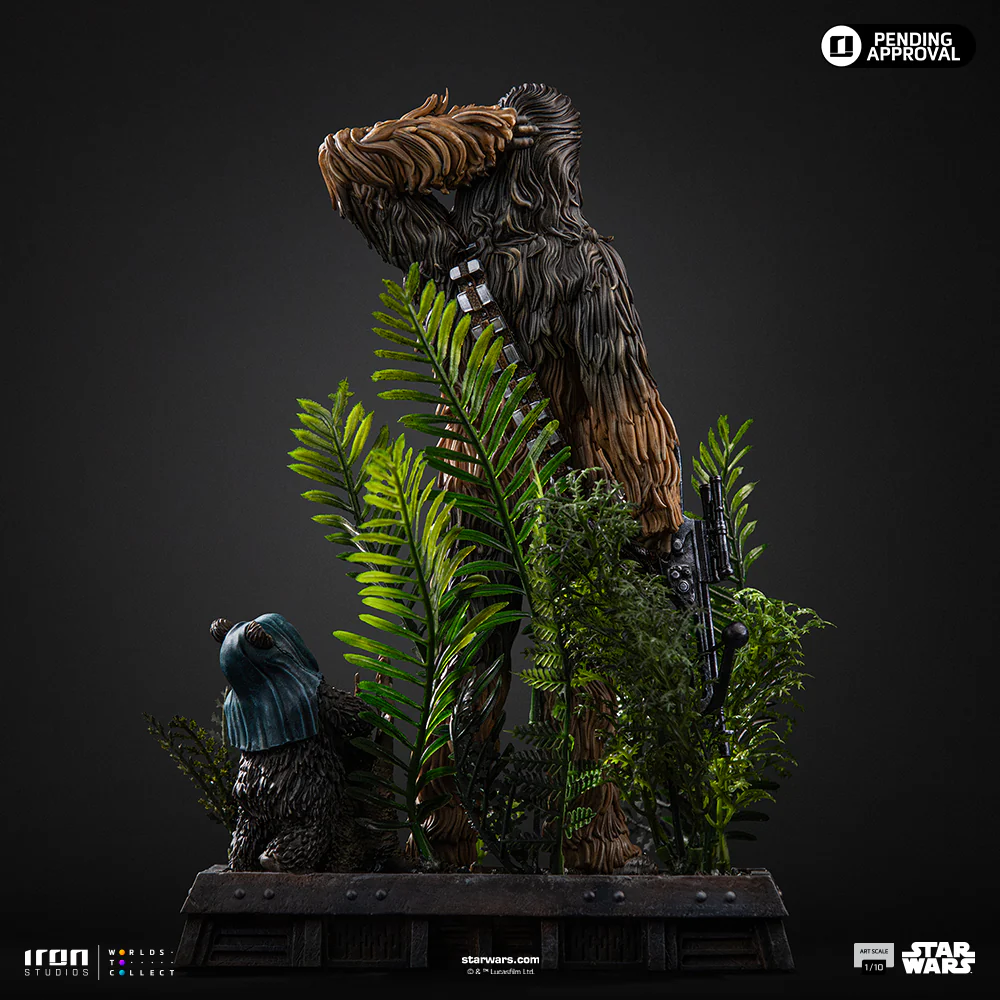 Pre-Order - Statue Chewbacca and Tokkat - Star Wars - Art Scale 1/10 - Iron Studios - Image 6