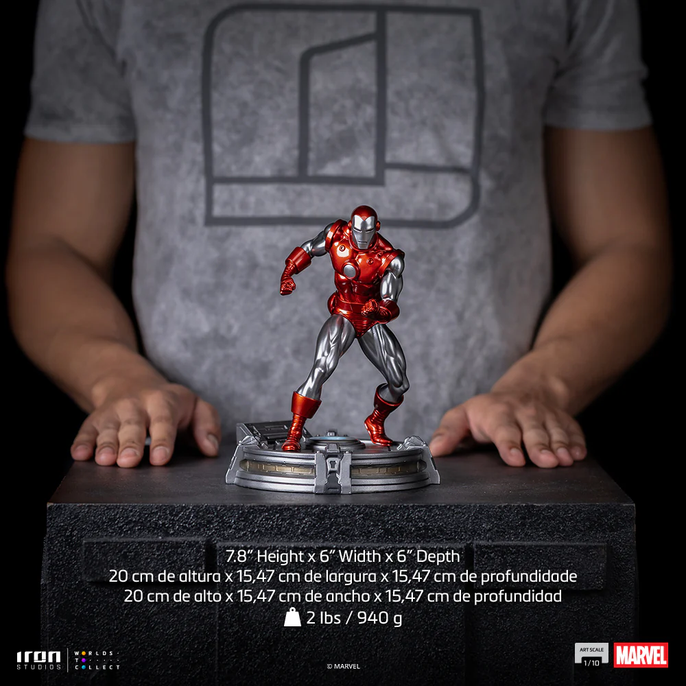 Pre-Order - Statue Iron Man Red & Chrome - Marvel Comics - Art Scale 1/10 - Iron Studios - Image 14