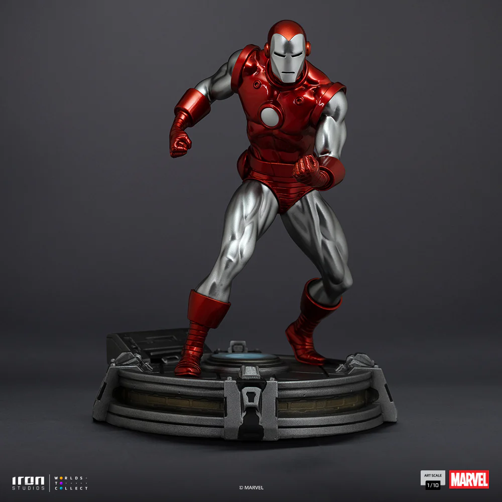 Pre-Order - Statue Iron Man Red & Chrome - Marvel Comics - Art Scale 1/10 - Iron Studios - Image 4