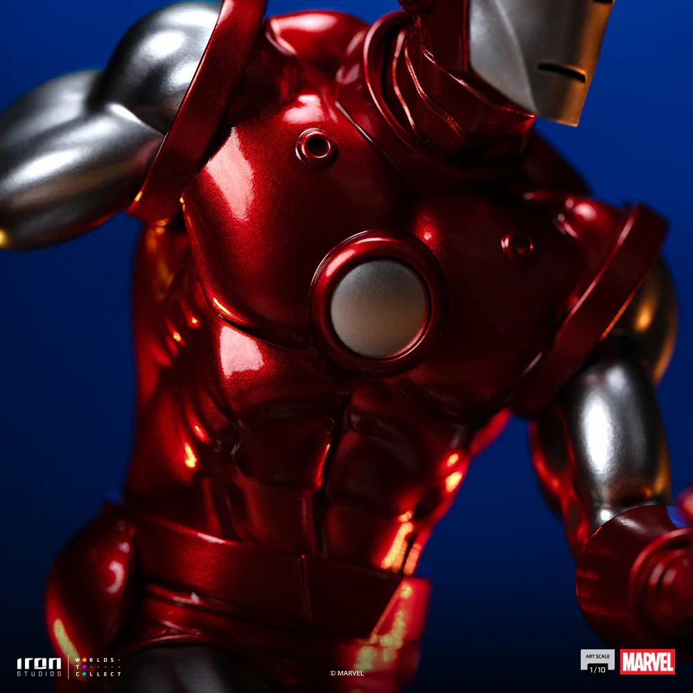 Pre-Order - Statue Iron Man Red & Chrome - Marvel Comics - Art Scale 1/10 - Iron Studios - Image 8