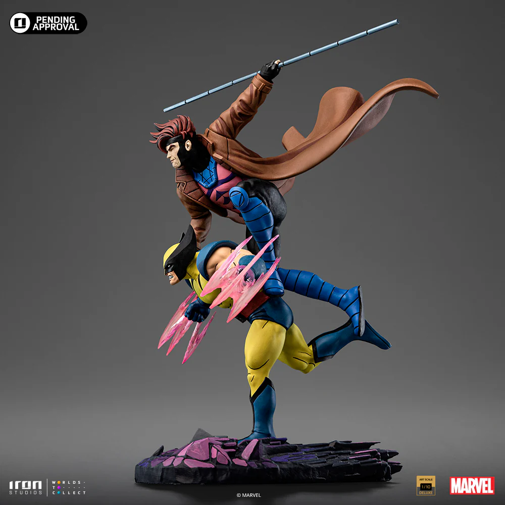 Statue Gambit and Wolverine  XMen '97  Art Scale 1/10  Iron Studios - Image 3