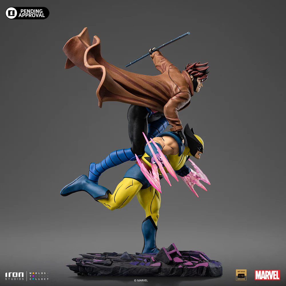 Statue Gambit and Wolverine  XMen '97  Art Scale 1/10  Iron Studios - Image 4