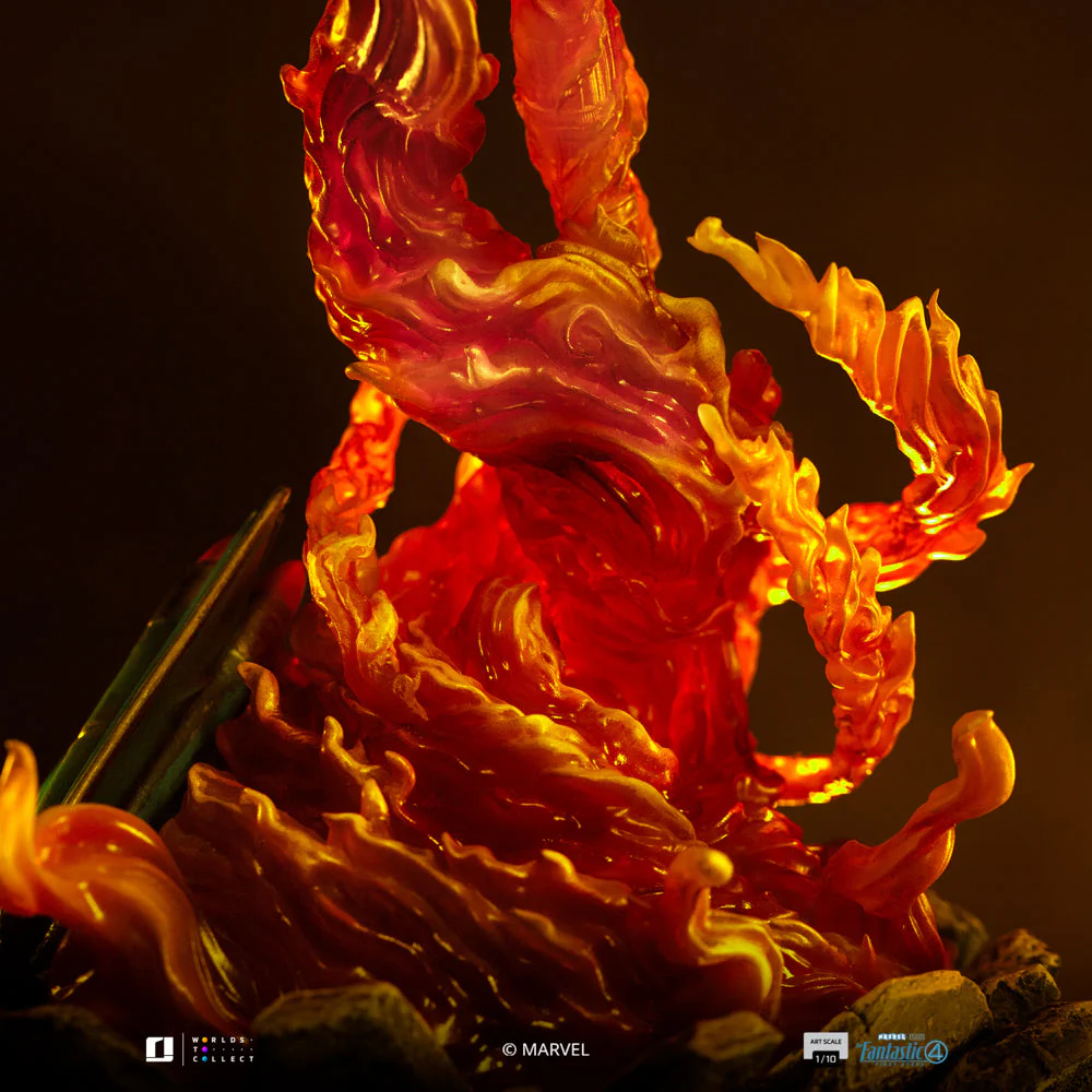 Statue Human Torch - The Fantastic Four: First Steps - Art Scale 1/10 - Iron Studios - Image 10