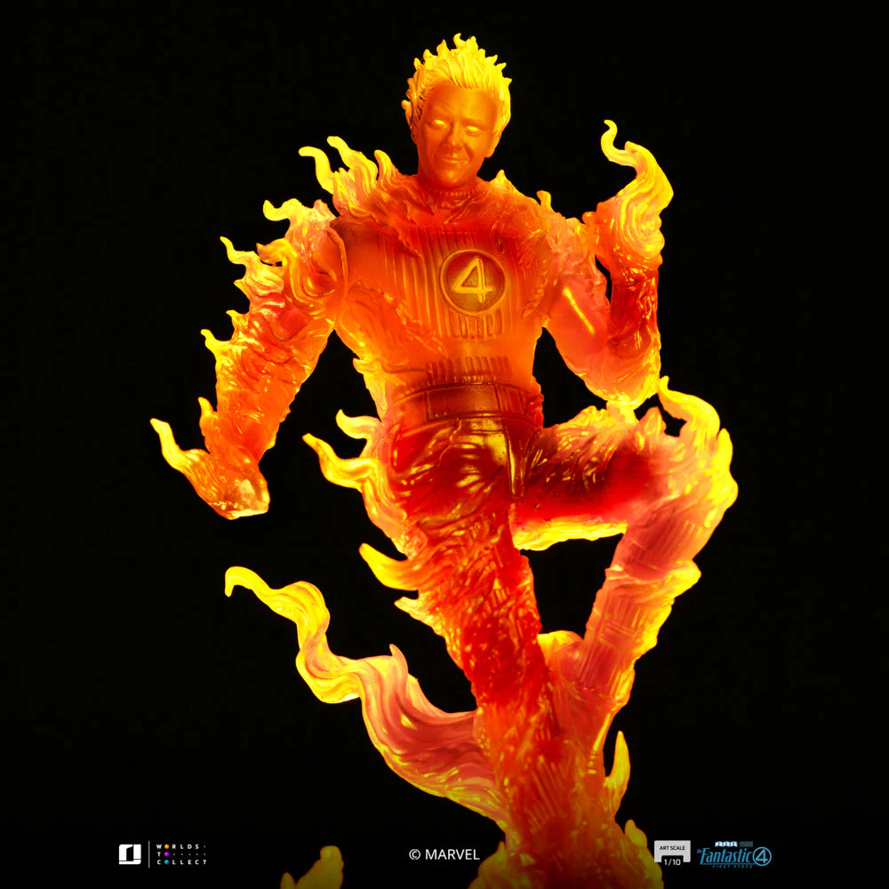 Statue Human Torch - The Fantastic Four: First Steps - Art Scale 1/10 - Iron Studios - Image 11