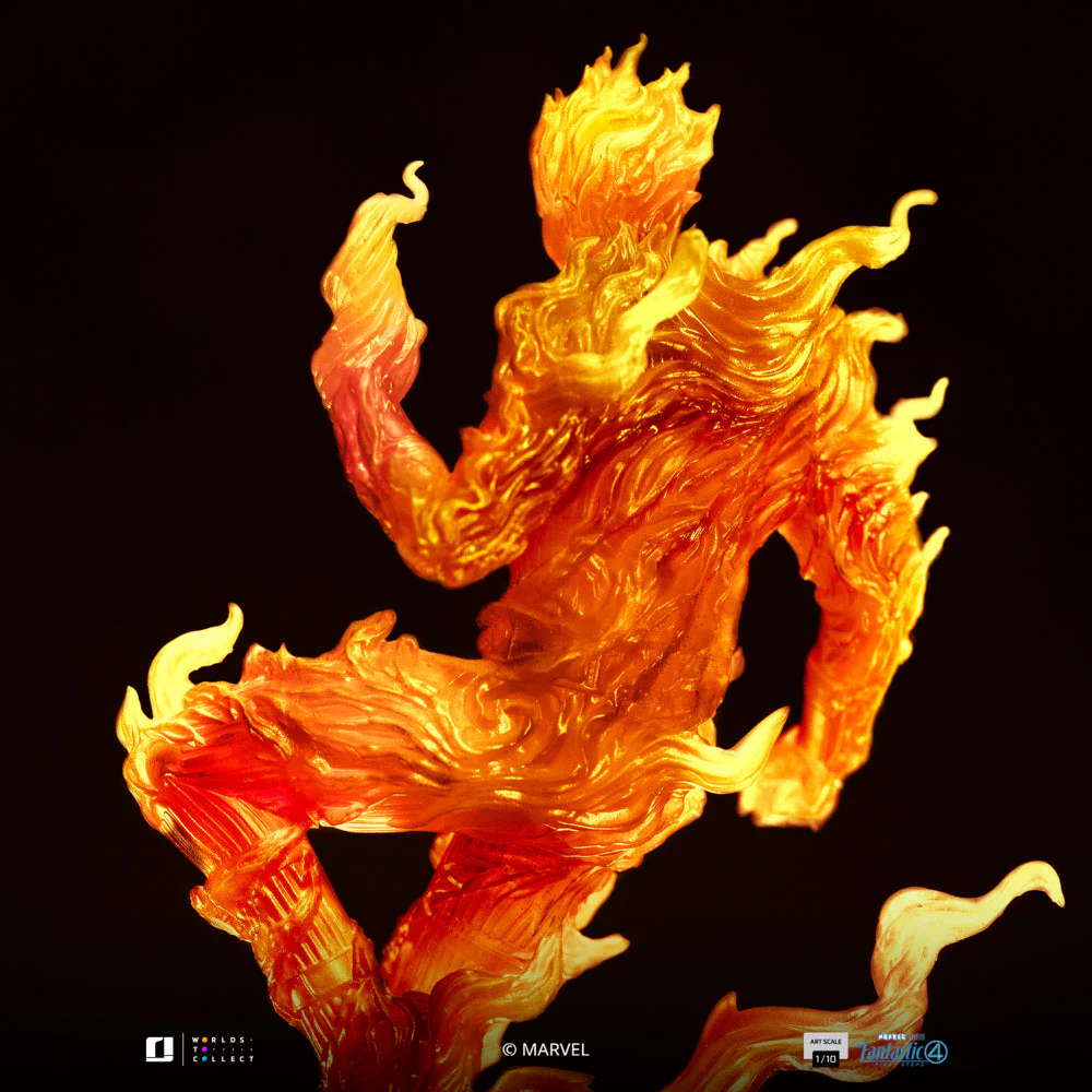 Statue Human Torch - The Fantastic Four: First Steps - Art Scale 1/10 - Iron Studios - Image 12