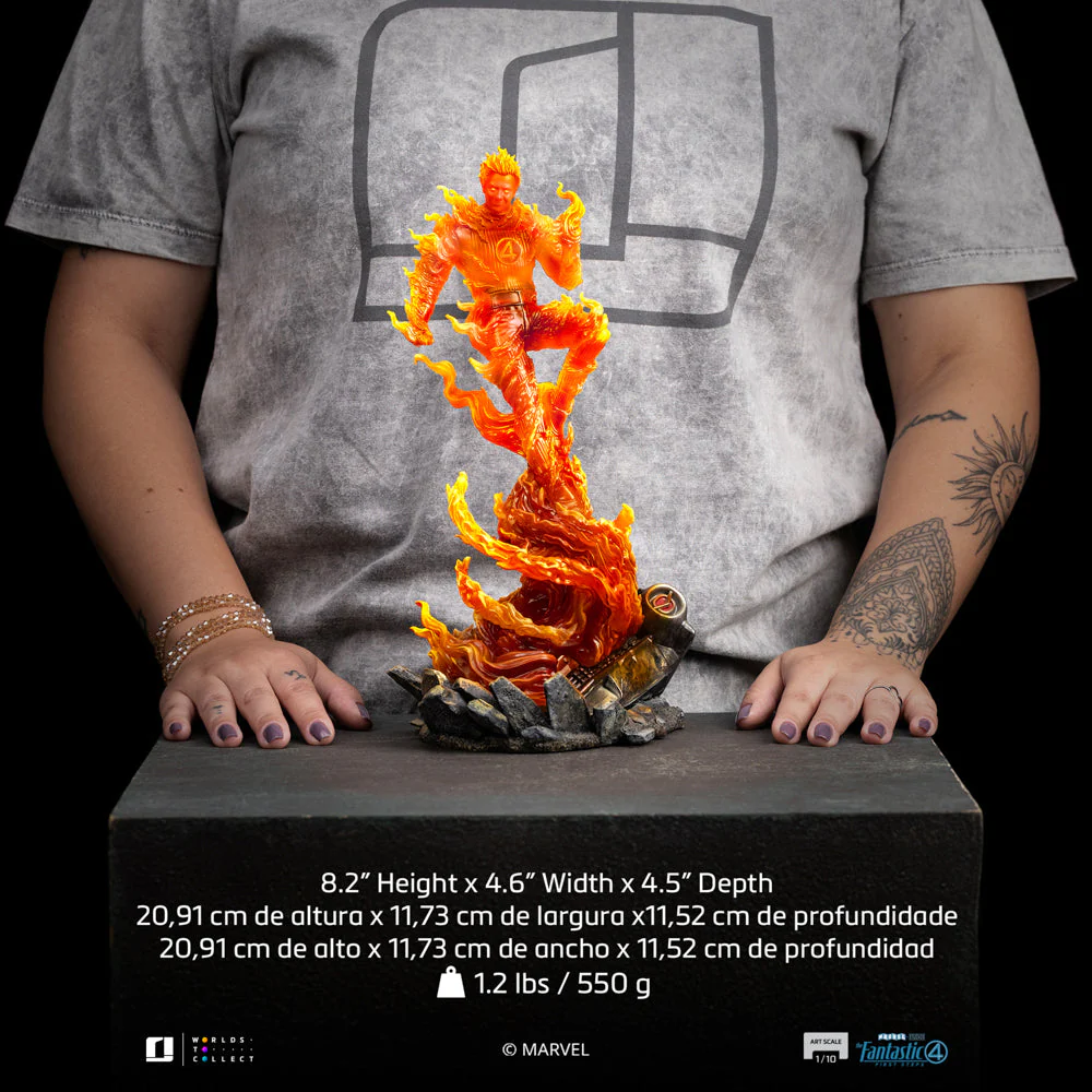 Statue Human Torch - The Fantastic Four: First Steps - Art Scale 1/10 - Iron Studios - Image 13
