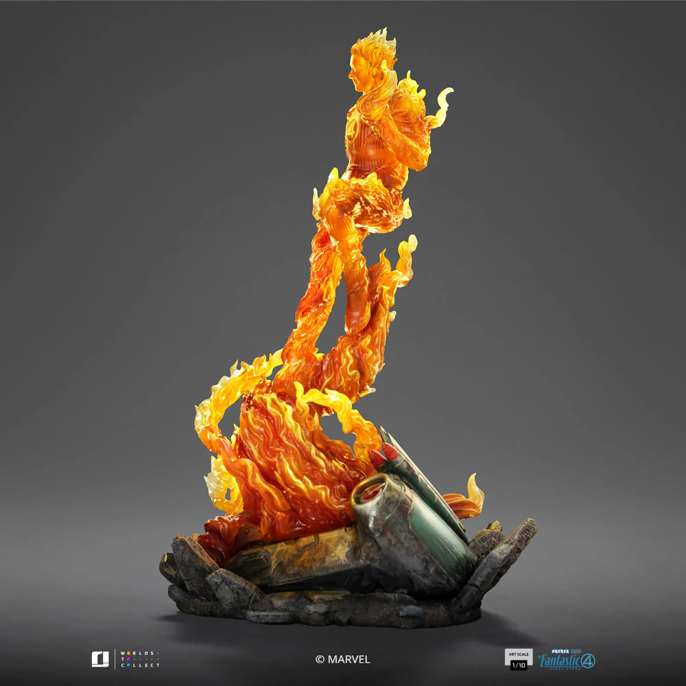 Statue Human Torch - The Fantastic Four: First Steps - Art Scale 1/10 - Iron Studios - Image 5