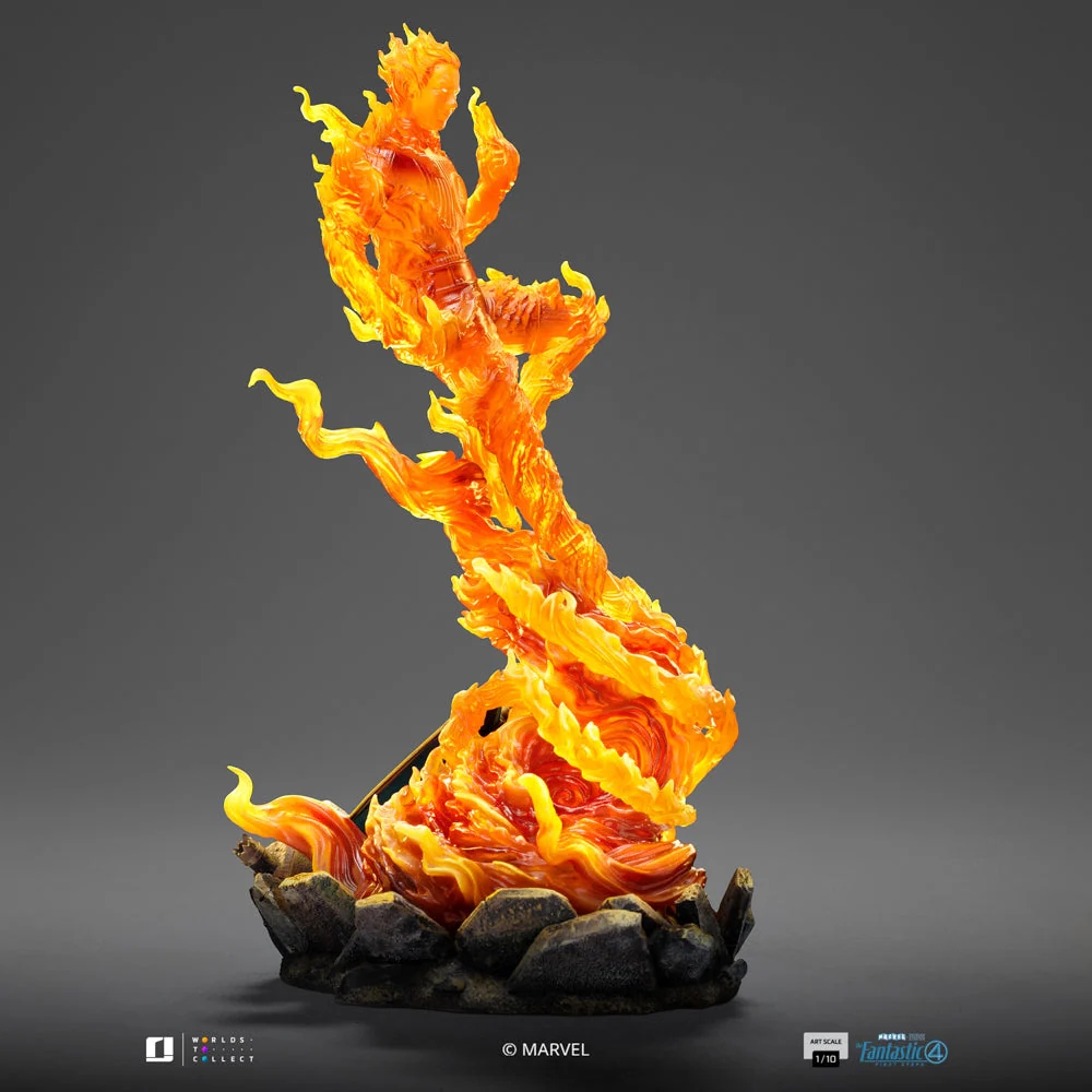 Statue Human Torch - The Fantastic Four: First Steps - Art Scale 1/10 - Iron Studios - Image 6