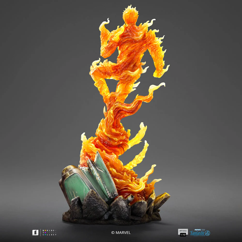 Statue Human Torch - The Fantastic Four: First Steps - Art Scale 1/10 - Iron Studios - Image 7