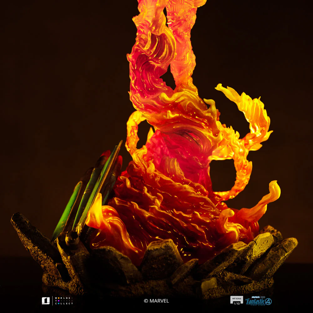 Statue Human Torch - The Fantastic Four: First Steps - Art Scale 1/10 - Iron Studios - Image 8