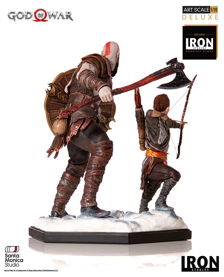 Statue Kratos and Atreus Deluxe - God of War - Art Scale 1/10 - Iron Studios - Image 4